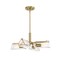 Designers Fountain Latitude 4 Light Modern Brushed Gold with Clear Glass Shades Chandelier For Dining Rooms D279M-4CH-BG - alternate 1